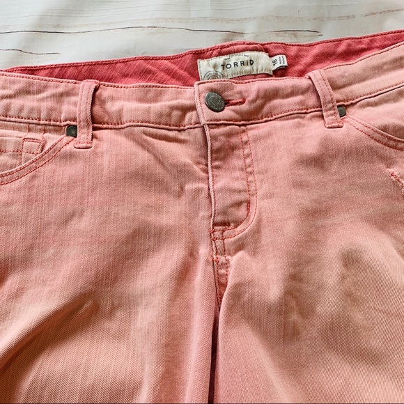 Torrid stretchy Distressed ripped Cut Off shorts - Picture 7 of 8